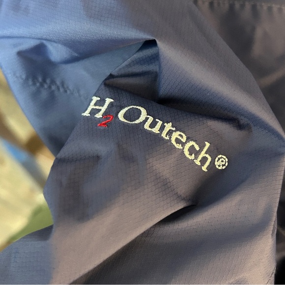 Woods Canada Blue Hooded Windbreaker Jacket Size L - Picture 10 of 12